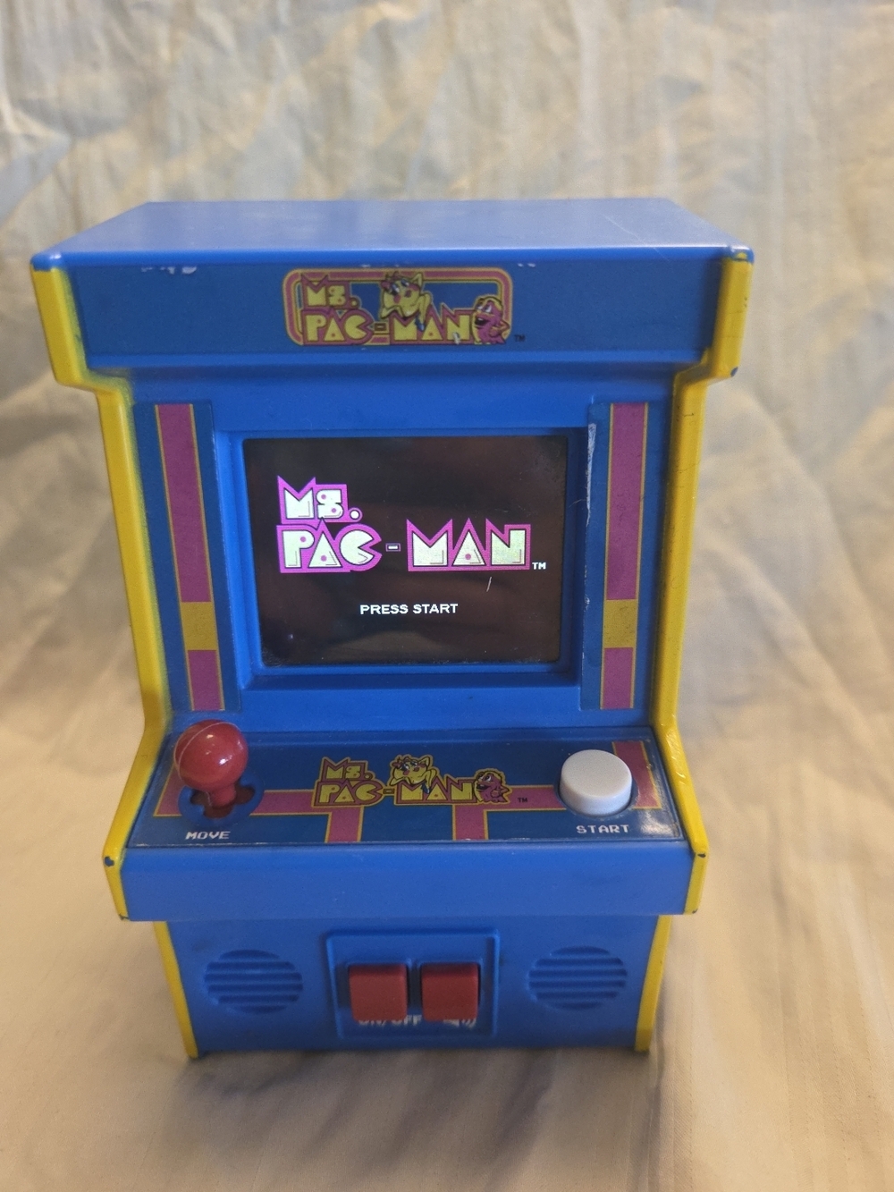 Ms Pac Man Mini Arcade Machine Bandai Namco Run Inc 2018 Portable Tested Working